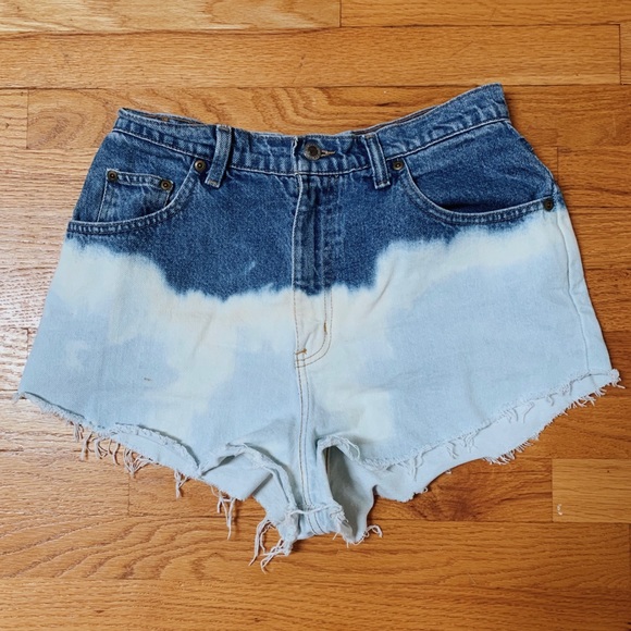Pants - Vintage high waisted bleach shorts